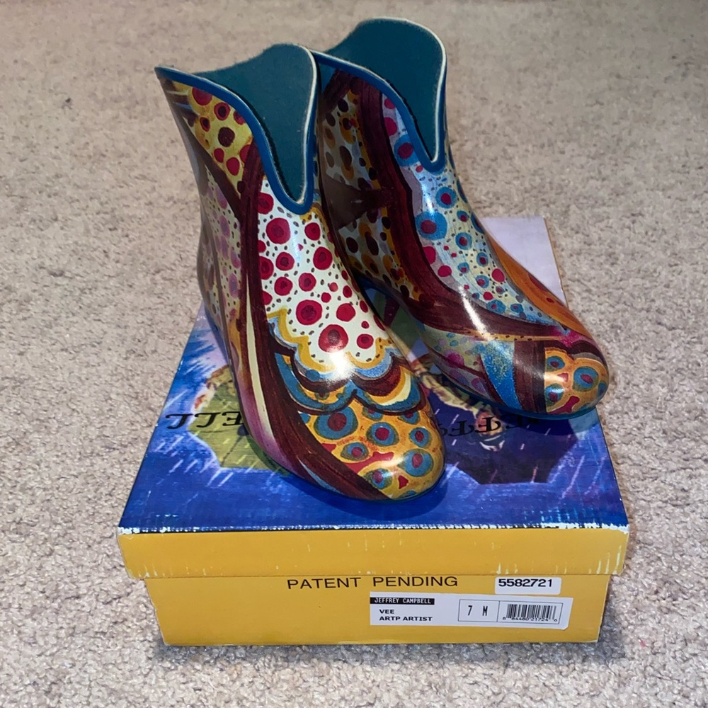 Jeffrey Campbell ankle Rain Boots